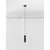Pendul Nova Luce Mao, 1xGU10/MR16, D55 mm, negru, IP44
