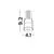 Spot LED Nova Luce MiniOne, 8W, 3000K, alb, incastrat