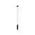 Pendul Nova Luce Mao, 1xGU10/MR16, D55 mm, negru, IP44