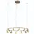 Pendul LED Mantra Shell, 50W, 3000K, D86 cm, auriu