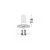 Spot fix LED Nova Luce Glade, 7W, 2700K, D85 mm, alb, incastrat