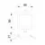 Spot fix LED, incastrat, Mantra Saona, 6W, 3000K, 90x90x25 mm, alb, patrat
