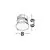 Spot fix LED Nova Luce Germin, 10W, 3000K, D80, alb, incastrat, IP54