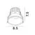 Spot fix LED Nova Luce Luela, 13W, 4000K, D84 mm, alb, incastrat