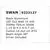 Spot fix LED Nova Luce Swan, 10W, 4000K, L150 mm, negru, incastrat, IP32
