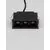 Spot fix LED Nova Luce Stealth, 5W, 3000K, L64 mm, negru, incastrat