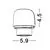 Spot fix LED fara rama Nova Luce Homer, 10W, 3000K, D59 mm, negru-gri, incastrat