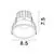 Spot fix LED Nova Luce Luela, 13W, 2700K, D84 mm, negru, incastrat