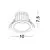 Spot fix LED Nova Luce Brady, 10W, 3000K, D100 mm, alb, incastrat, IP67