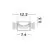 Inel spot fix LED Nova Luce Homer, L74 mm, patrat, negru