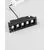 Spot fix LED Nova Luce Swan, 10W, 4000K, L150 mm, negru, incastrat, IP32