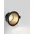 Spot fix Nova Luce Stardust, 1xGU10, D85 mm, negru-auriu, incastrat