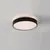 Plafoniera LED ACB Roma, 40W+5W, 2700-3000K, D400 mm, negru, switch, dimabil Triac