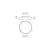 Plafoniera LED ACB Roma, 40W+5W, 2700-3000K, D400 mm, negru, switch, dimabil Triac