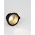 Spot fix Nova Luce Stardust, 1xGU10, D85 mm, negru-auriu, incastrat