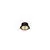 Spot fix Nova Luce Stardust, 1xGU10, D85 mm, negru-auriu, incastrat