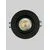 Spot mobil Nova Luce Doherty, 1xGU10, D92.5 mm, negru, incastrat, IP44