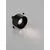 Spot fix Nova Luce Quad, 1xGU10, D85 mm, negru, incastrat
