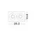 Spot fix Nova Luce Mib, 2xGU10, 252x136 mm, alb, incastrat, trimless