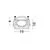 Spot mobil Nova Luce Eiriam, 1xGU10, 100x100x40 mm, alb, incastrat