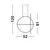 Pendul LED Nova Luce Arte, 53W, 3000K, L52 cm, Hmax 1200 cm, auriu, dimabil Triac