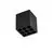 Spot fix LED Nova Luce Largo, 10W, 3000K, 68x68 mm, H80 mm, negru