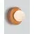 Aplica Nova Luce Orbique, 1xG9 max. 5W, D16 cm, alb, caramel, IP44