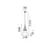 Pendul Ideal Lux Cono, 1xGU10, Hmax 233 cm, D15 cm, nichel