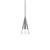 Pendul Ideal Lux Cono, 1xGU10, Hmax 233 cm, D15 cm, nichel