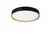 Plafoniera LED Nova Luce Binary, 30W, 2700/3000/4000K, D422 mm, negru, switch, IP44