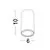 Spot fix Nova Luce Loyd, 1xGU10, D60 mm, H100 mm, negru