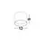 Spot fix LED Nova Luce Cannos, 14W, 3000K, D120 mm, alb