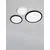 Plafoniera LED Nova Luce Cerium, 15W, 2700/3000/3500/4000/6500K, D208 mm, negru, switch
