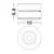 Spot mobil LED Nova Luce Lot, 15W, 3000K, D100 mm, negru