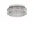 Plafoniera cristal LED Nova Luce Celysia, 56W, 3500K, D60 cm, crom, dimabil Triac