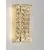 Aplica LED cristal Nova Luce Celysia, 12W, 3500K, H28 cm, auriu