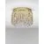 Plafoniera cristal LED Nova Luce Celysia, 34W, 3500K, D50 cm, auriu, dimabil Triac