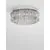 Plafoniera cristal LED Nova Luce Celysia, 56W, 3500K, D60 cm, crom, dimabil Triac