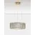 Pendul LED Nova Luce Celysia, 47W, 3500K, D60 cm, auriu, dimabil Triac