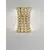 Aplica LED cristal Nova Luce Celysia, 12W, 3500K, H28 cm, auriu