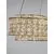 Pendul LED Nova Luce Celysia, 74W, 3500K, L100 cm, crom, dimabil Triac