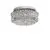 Plafoniera cristal LED Nova Luce Celysia, 46W, 3500K, D50 cm, crom, dimabil Triac