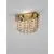 Aplica LED cristal Nova Luce Celysia, 12W, 3500K, auriu