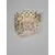 Aplica LED cristal Nova Luce Celysia, 12W, 3500K, auriu