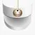 Aplica LED Maytoni Nuance, 3W, 3000K, 200 lumeni, alb, auriu, negru, IP20