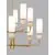 Lustra Nova Luce Filomena, 10xG9, D660 mm, bej, opal, auriu