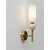 Aplica Nova Luce Filomena, 1xG9, bej, opal, auriu