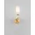 Aplica Nova Luce Filomena, 1xG9, bej, opal, auriu
