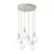 Pendul LED Ideal Lux Odeon, 39W, 3000K, Hmax 253 cm, alb, gri, negru