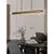 Pendul LED Nova Luce Velar, 56W, 3000K, 1161 lumeni, L1280 mm, Hmax 1200 mm, alama, dimabil Triac, sticla handmade
